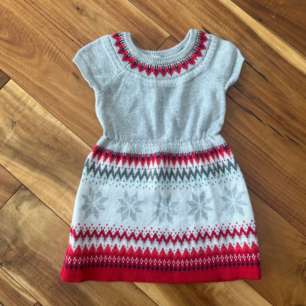 Gymboree Christmas/Holiday/Winter Sweater Dress size 6-12 months